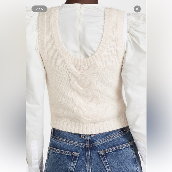 STAUD Kind Top in Ivory - size small - Picture 6 of 15